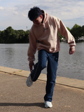 Cream/Tan Tawakkul Oversized Hoodie | Trust on The Most High