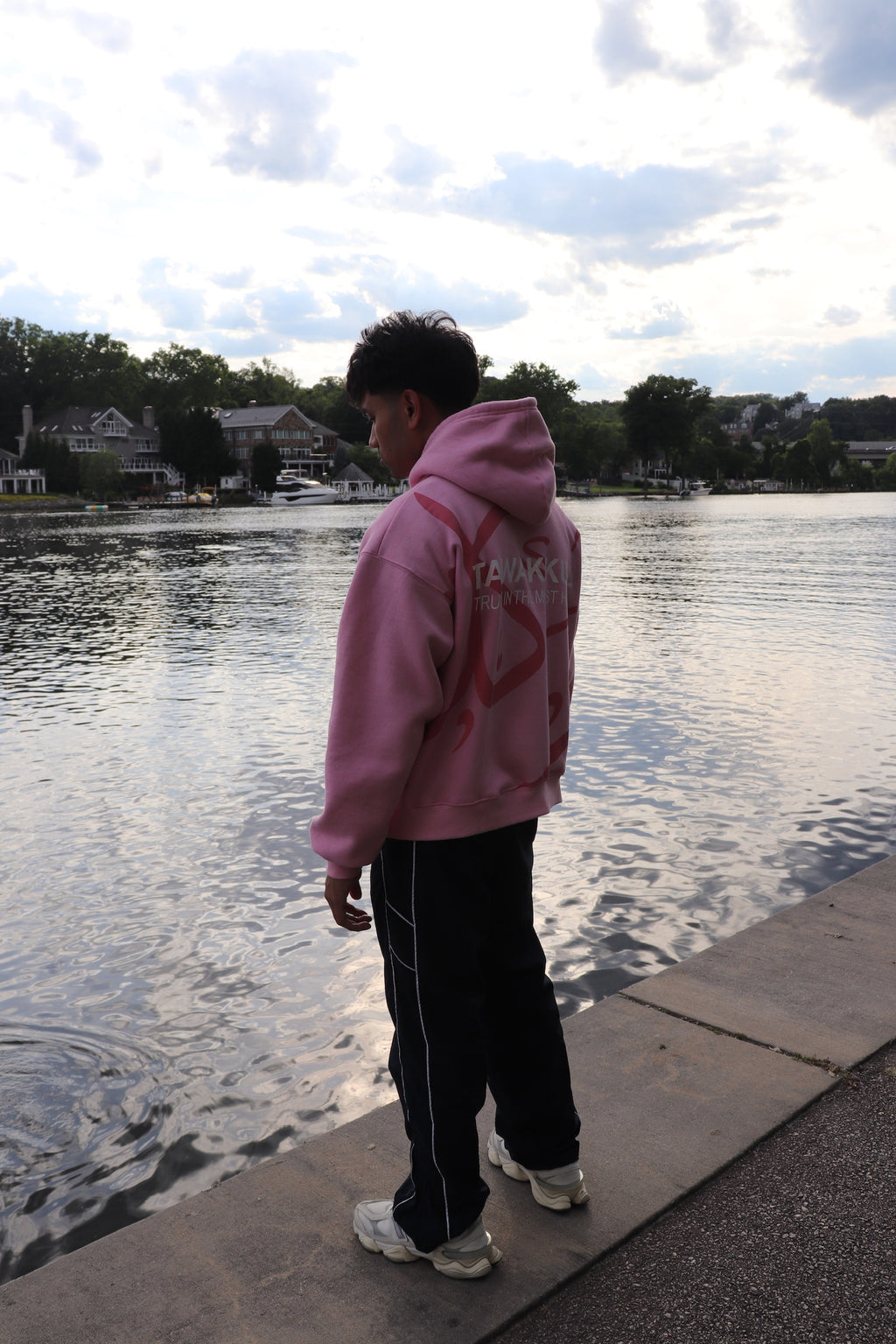 Pink Tawakkul Oversized Hoodie | Trust on The Most High