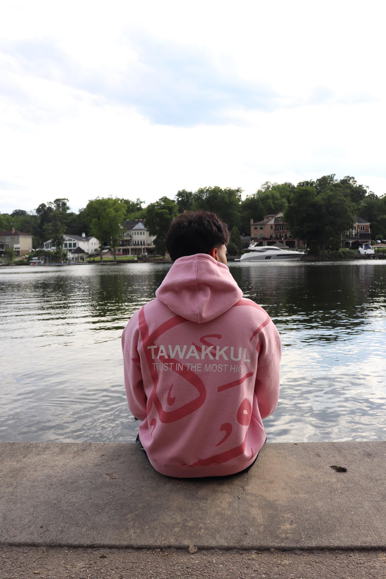 Pink Tawakkul Oversized Hoodie | Trust on The Most High